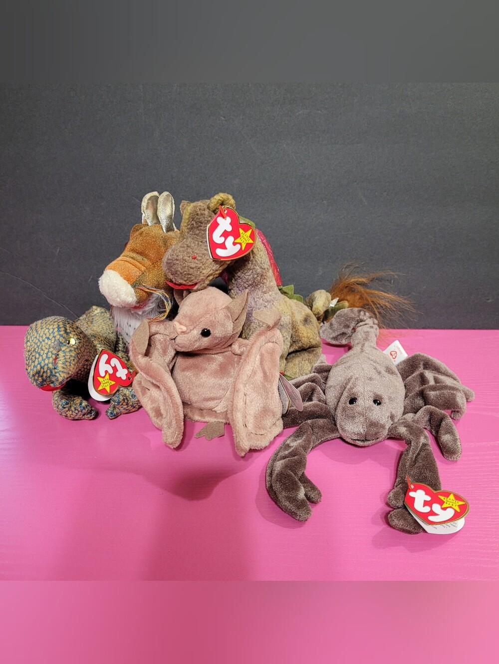 Ty Beanie Babies Plush Animals Set Of 5 (1738)